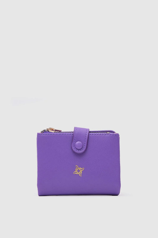 Soft Leather Purple Wallet wallet LUNARITY GARAGE   